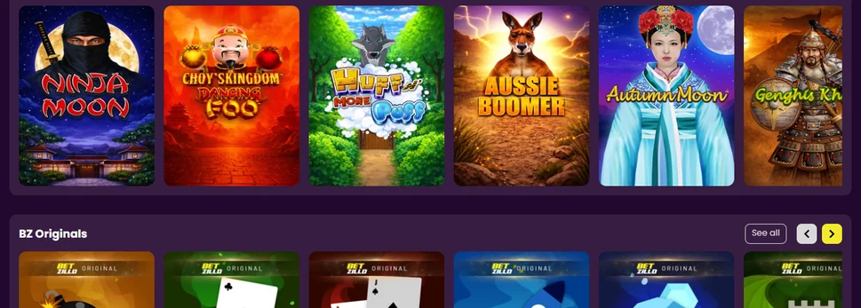 Visit live casino tables