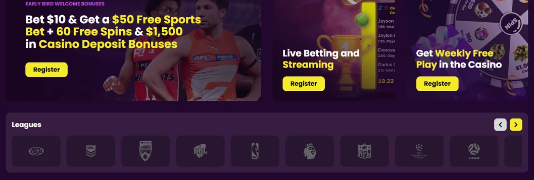 Browse sports leagues Betzillo
